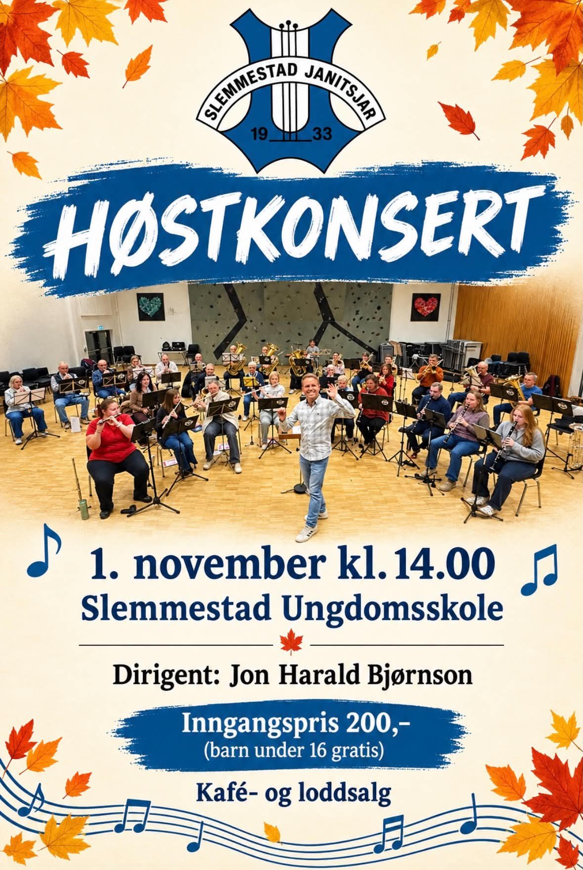 Høstkonsert søndag 1. november 2026